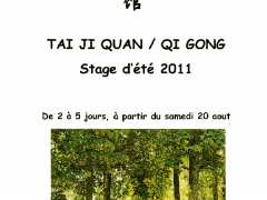 picture of STAGE D'ETE DE TAI JI QUAN/QI GONG POUR TOUS